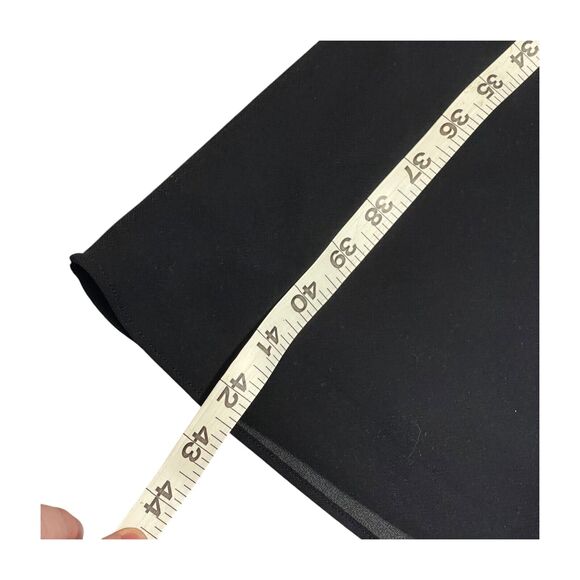 Studio 2 Piece Set Women's 10 Black Short Sleeve Embroidered Floral Button-Up - Picture 6 of 13